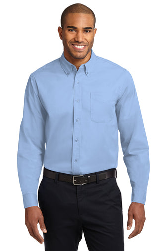 Woven LONG sleeve button Down Shirt,