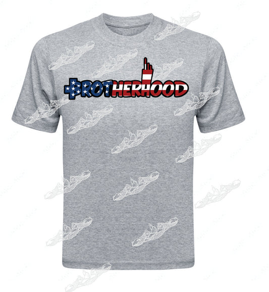 Brotherhood / Text in American Flag Submarine : Clothing