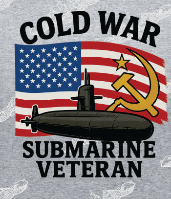 COLD WAR American Flag, Sickle & Submarine  : Clothing