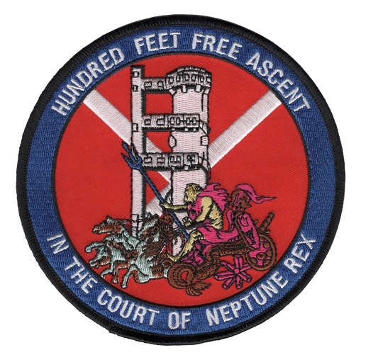 Submarine Escape Tower - Hundred Feet Free Ascent - In the Court of Neptune Rex Patch