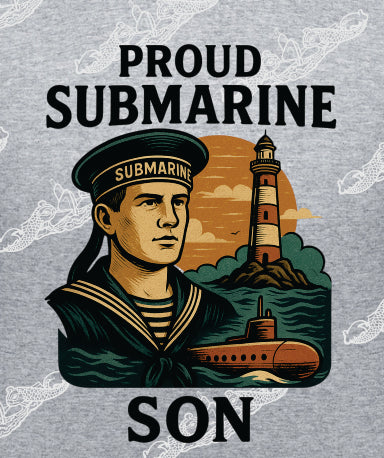 Proud Submarine Son Sailor & Lighthouse : Clothing