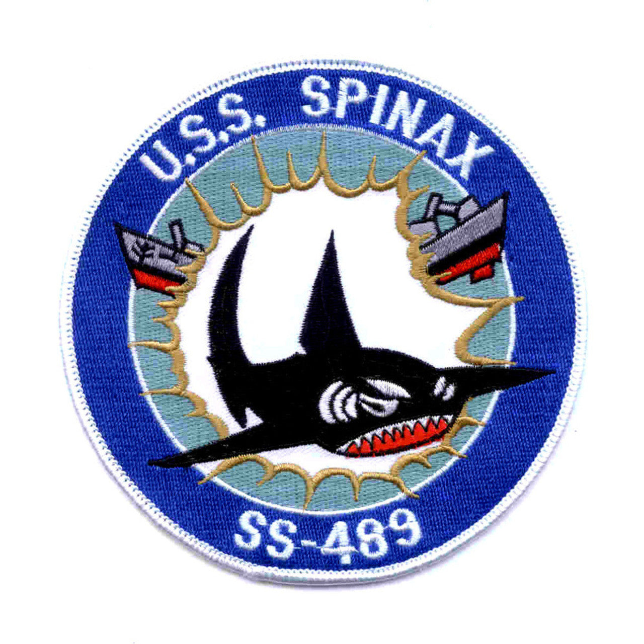 USS SPINAX SS 489 PATCH.
