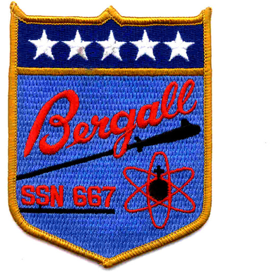USS BERGALL SSN 667 PATCH