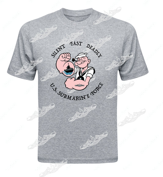 Silent Fast Deadly US Submarine Force POPEYE Clothing