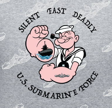 Silent Fast Deadly US Submarine Force POPEYE Clothing