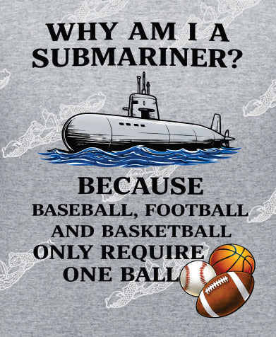 Why Am I A Submariner? One Ball... : Clothing