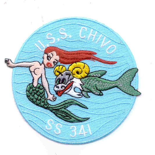 USS Chivo SS 341 PATCH Mermaid patch