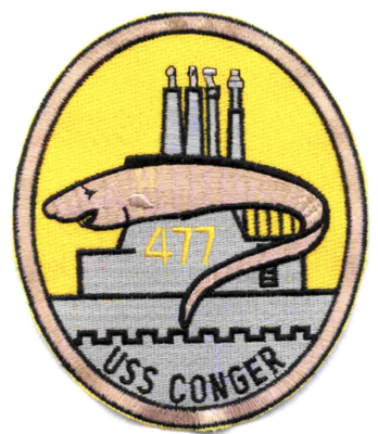 USS CONGER SS 477 PATCH