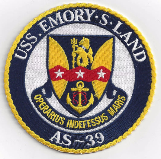 USS EMORY S LAND AS 39 patch