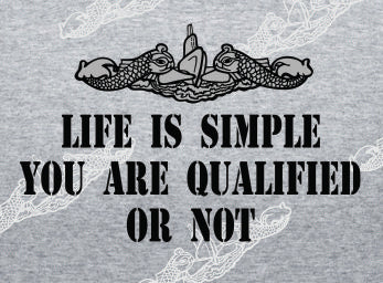 Life Is Simple You Are Qualified Or Not  - TEXT & Dolphins : Clothing