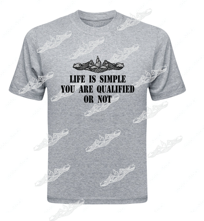 Life Is Simple You Are Qualified Or Not  - TEXT & Dolphins : Clothing