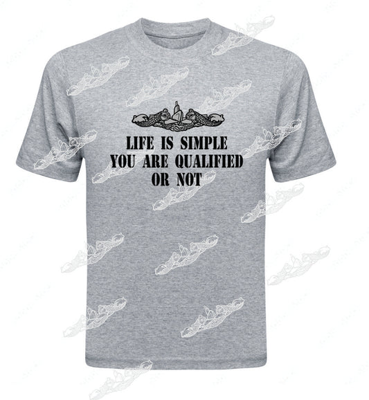 Life Is Simple You Are Qualified Or Not  - TEXT & Dolphins : Clothing