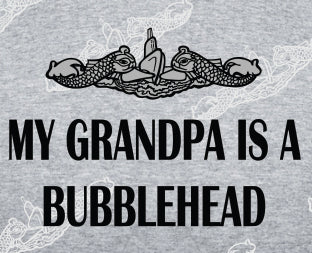My Grandpa Is A Bubblehead Text & Dolphins Clothing