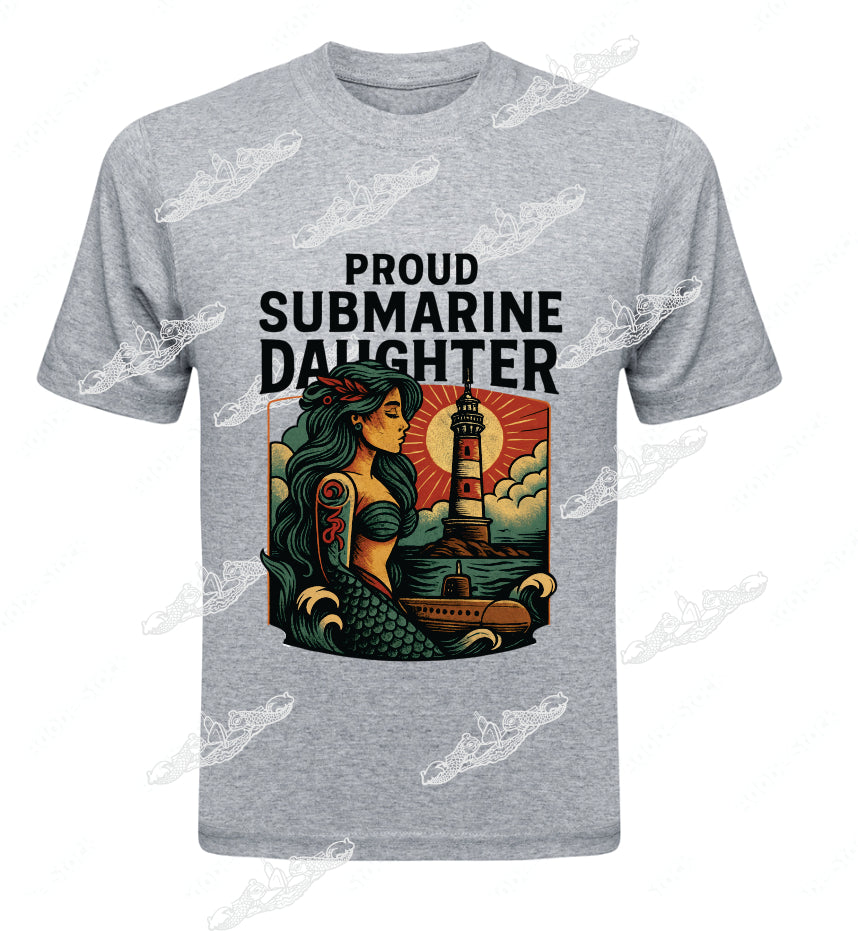 Proud Submarine Daughter Mermaid & Lighthouse : Clothing