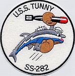 USS TUNNY SS 282 PATCH