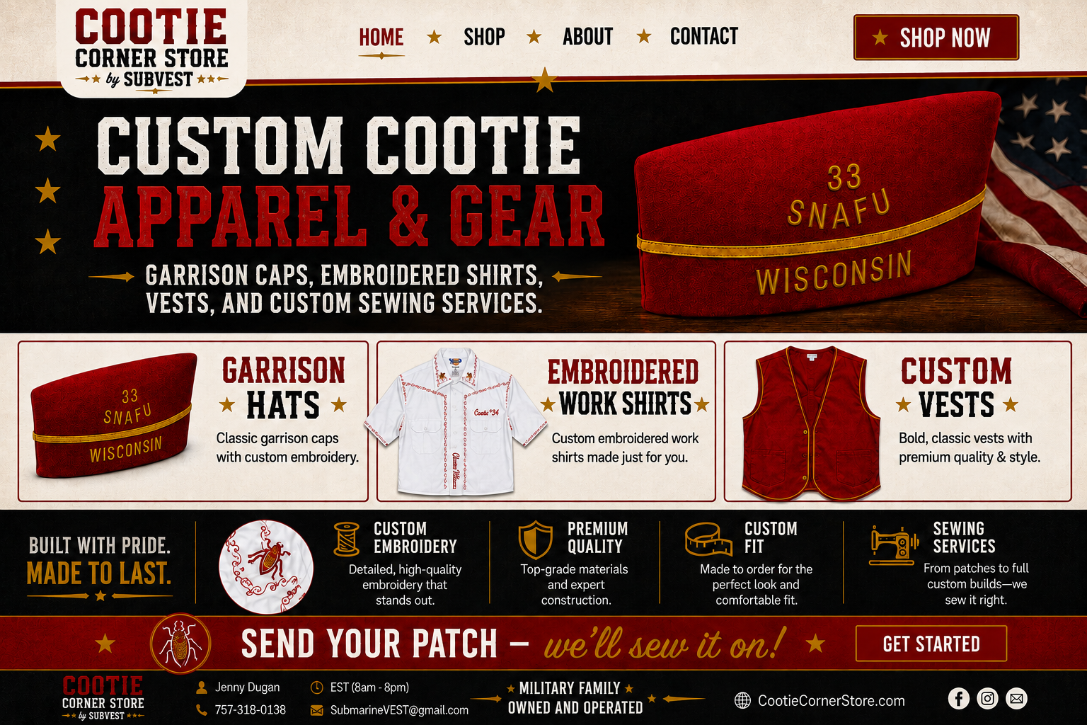 Cootie Corner Store by SUBVEST — custom Cootie apparel and gear