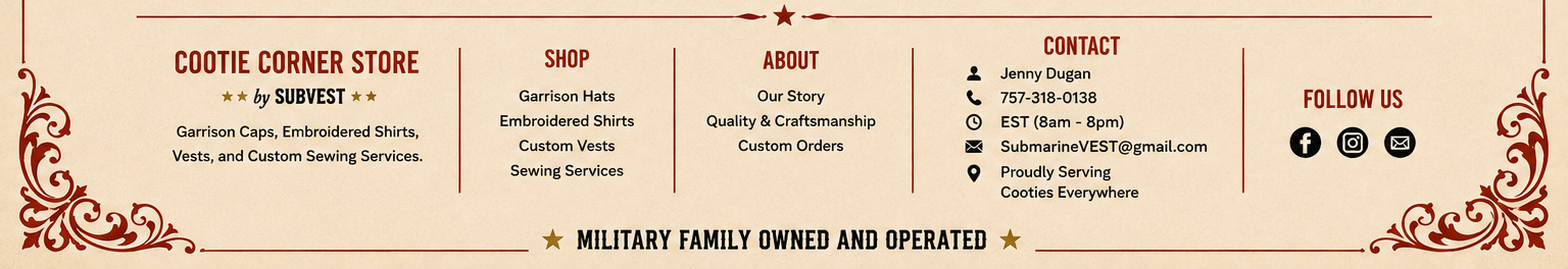 Cootie Corner Store footer artwork