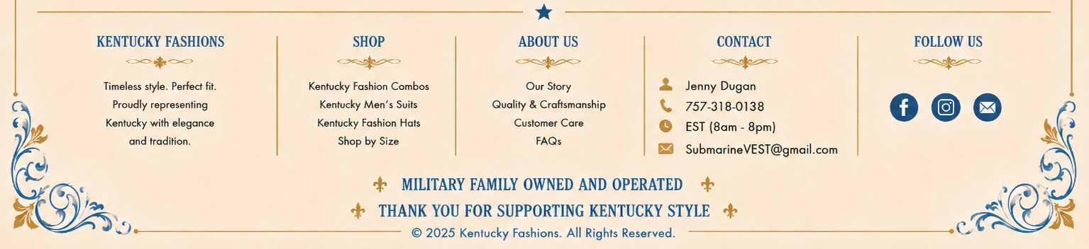 Kentucky Fashions footer artwork