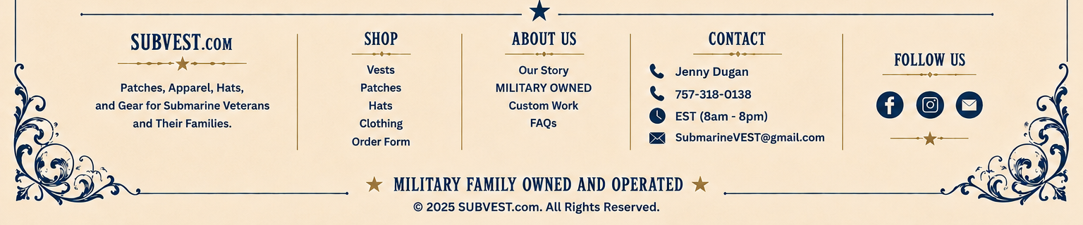 SUBVEST Most Ordered Patches footer artwork