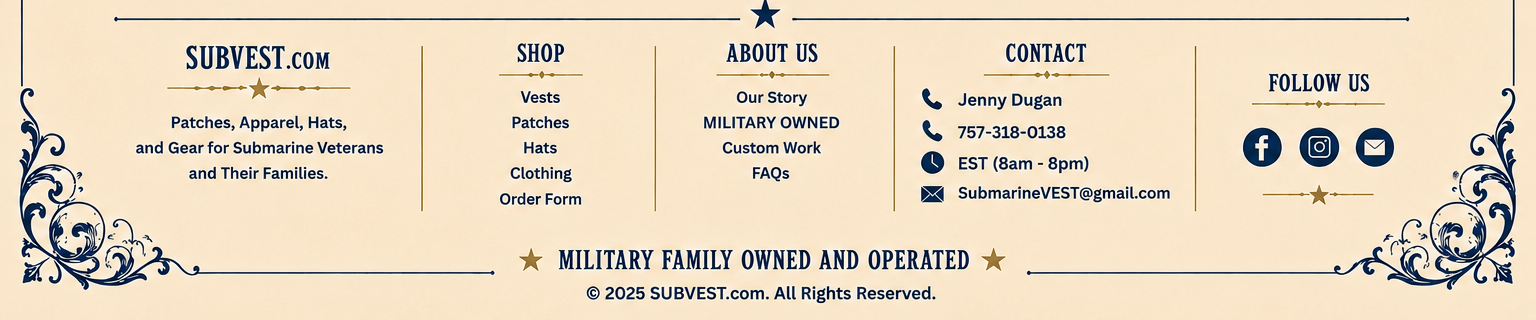 SUBVEST SSN Patches footer artwork